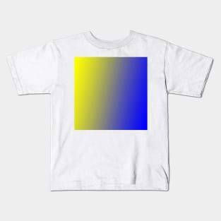 blue yellow abstract texture gradient Kids T-Shirt
